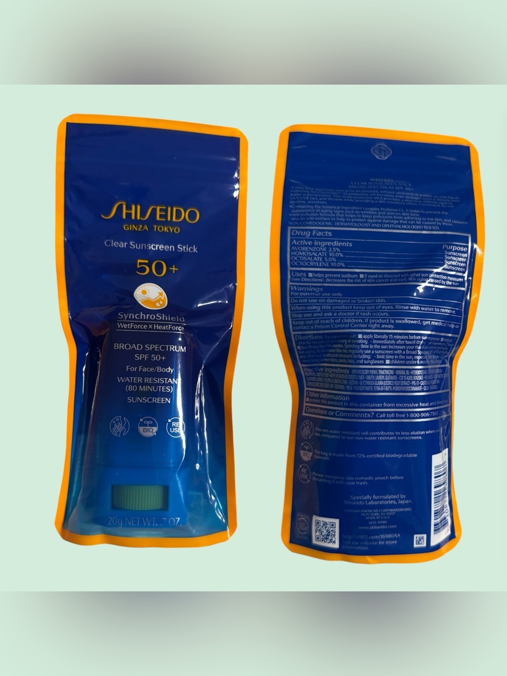 🤎2 for $50🤎 Shiseido Ultra Sun Protector Clear Stick SPF 50+
